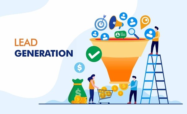 Lead generation methods and benefits vector