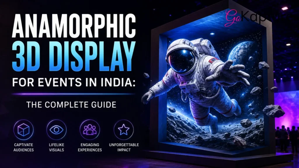 Anamorphic 3D Display for Events in India- gokapture